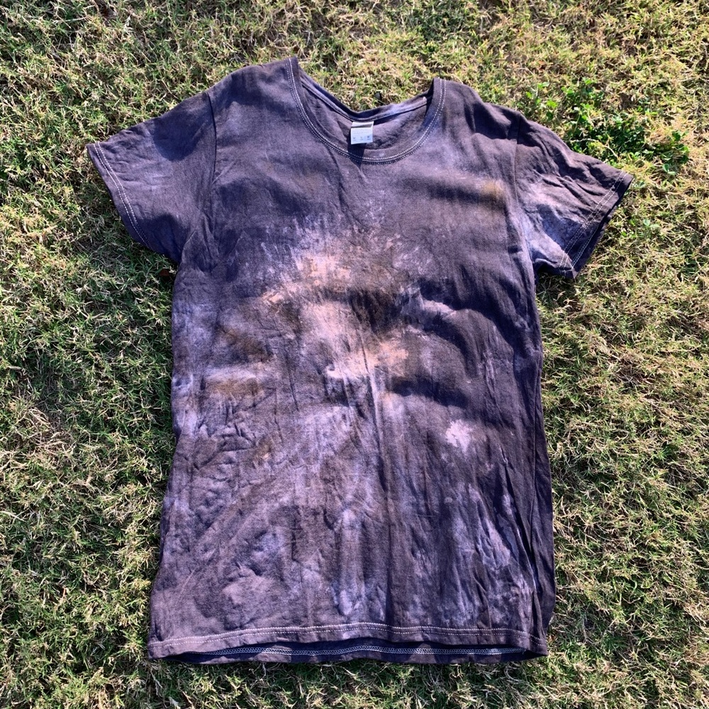 Navy blue sprial tie dye t shirt